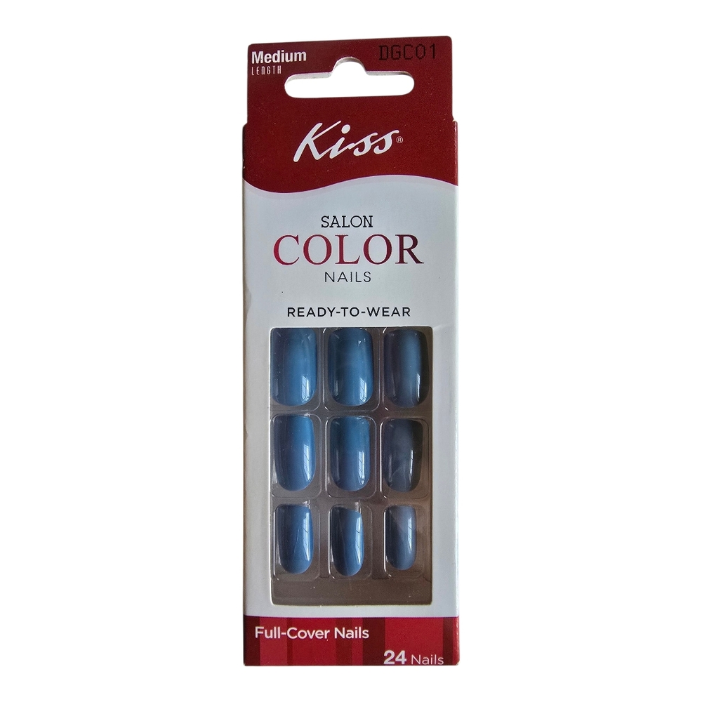 Kiss Salon Color Nails - Elegant Blue